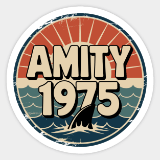 Amity 1975 Retro Vintage Beach Sticker